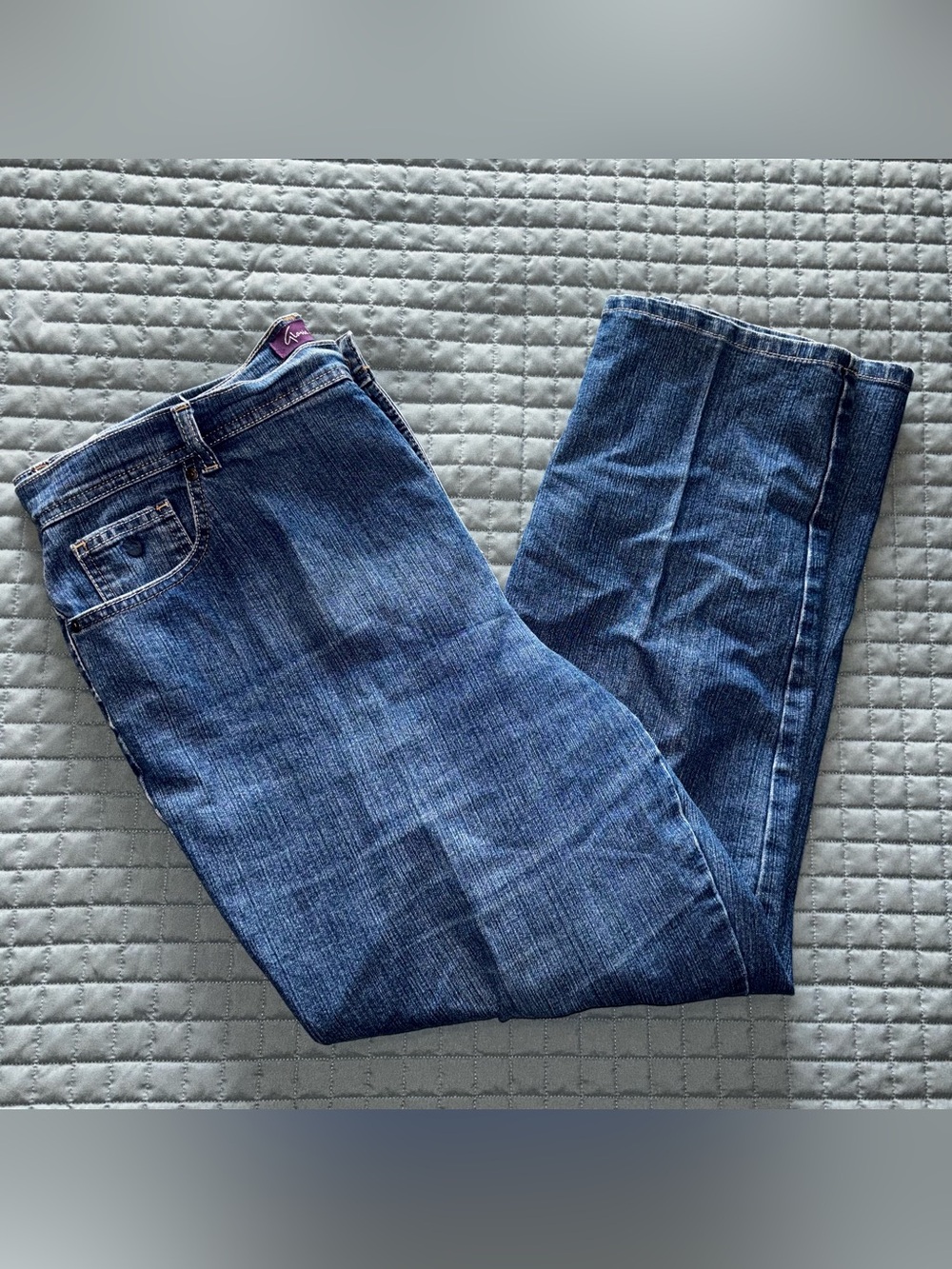 Gloria Vanderbilt Jeans Womens 18W Stretch Denim Tapered Leg Classic 40X29 - Picture 4 of 10